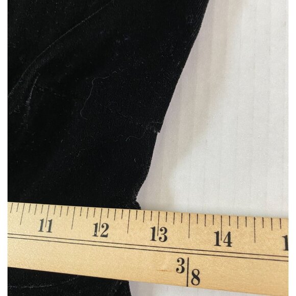 Forever 21 Womens Black Velvet and Mesh Skater Dress Size S Goth Witchy Elegant - Picture 7 of 8